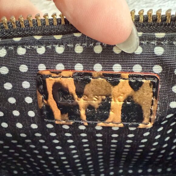 Kate Spade Animal Print Patent Leather Wristlet - Picture 6 of 7